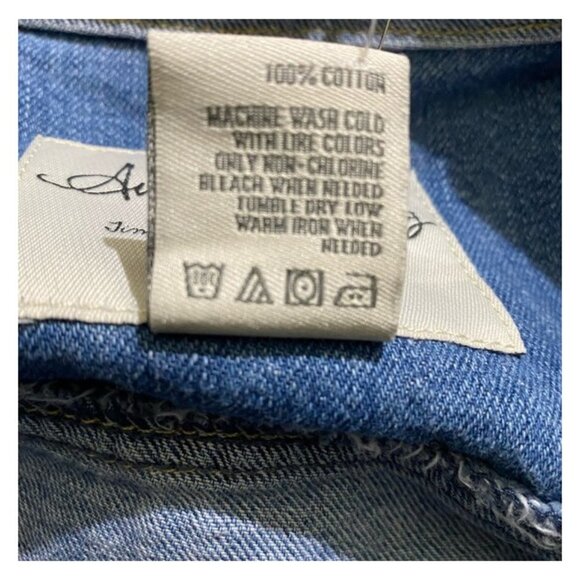 American Rag Cie Juniors Jean Jacket Blue Waist Length Button Pockets Denim S - Picture 7 of 8